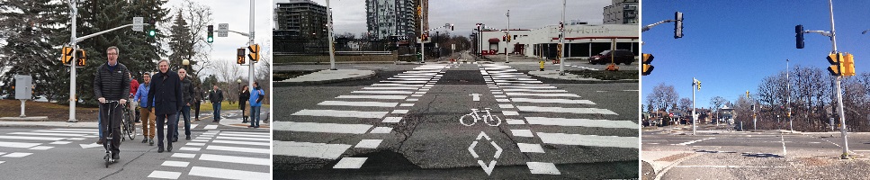 New safe crossings of Carling Avenue and Bronson Avenue